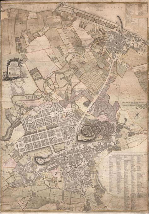 Old Map of Edinburgh and Leith Scotland 1804 Very Rare - Etsy