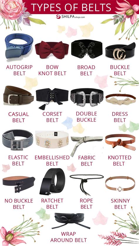 Types Of Belts And Belt Buckles: Different Styles Of Belts