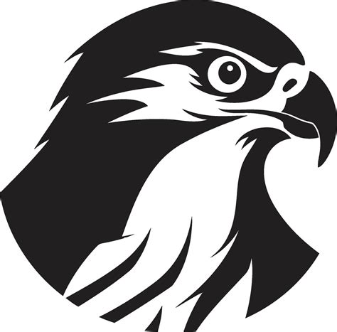 Black Falcon A Vector Logo Design for a Brand Thats Bold and Confident ...