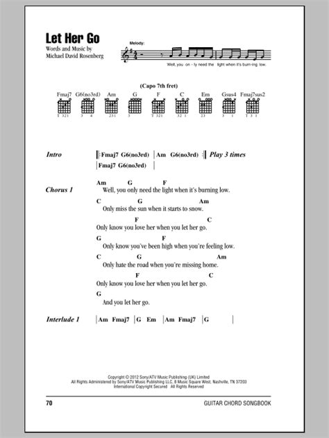 Let Her Go by Passenger - Guitar Chords/Lyrics - Guitar Instructor