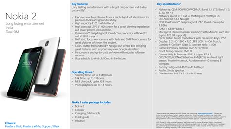 Nokia 2 has up to 56 days standby time + differences between model numbers – Nokiamob