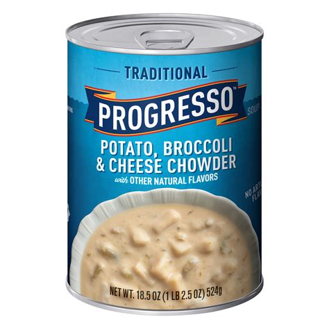 Progresso Traditional Potato Broccoli and Cheese Chowder Soup, 18.5 oz - Walmart.com