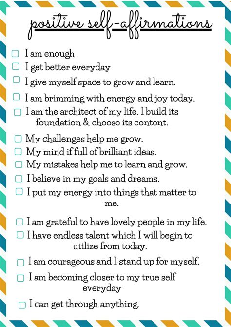 30 Positive Self Affirmations On Your Wall To Keep You Going