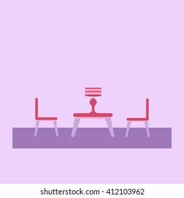 Dining Table Kitchen Chairs Cups Teapot Stock Vector (Royalty Free) 2267546781 | Shutterstock
