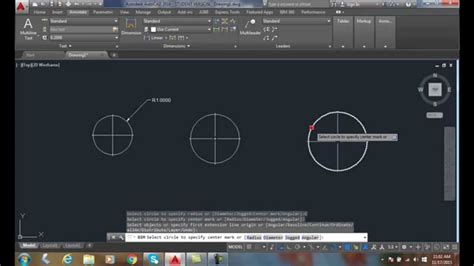 AutoCAD I 18-09 Adding Center Dashes and Centerlines - YouTube