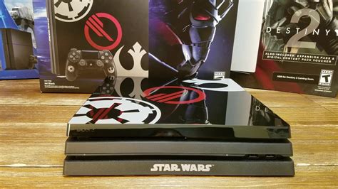 STAR WARS BATTLEFRONT 2 PS4 PRO LIMITED EDITION CONSOLE UNBOXING - YouTube