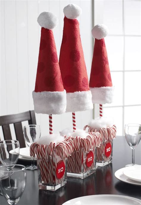 40 Creative DIY Christmas Table Centerpieces Ideas - ROUNDECOR | Diy christmas table, Christmas ...