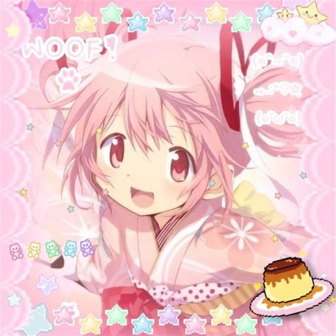 madoka kaname cutecore icon / pfp | Japanese poster design, Japanese poster, Cute anime character