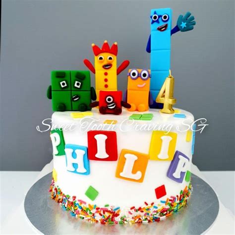 Numberblocks Cake in 2023 | Cake, Block birthday party, Birthday party cake