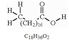 Stearic Acid Formula - Chemical Formula, Structure And Properties