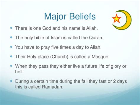 PPT - Religious Beliefs of Islam PowerPoint Presentation, free download - ID:5690711