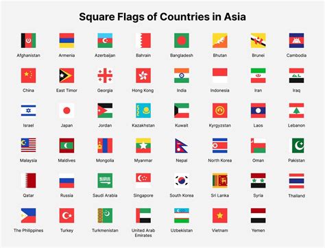 Vector Illustration All Flags Of All Countries Of Asia,, 59% OFF