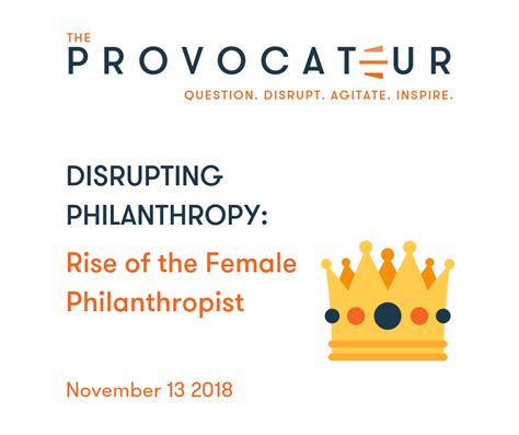 RISE OF THE FEMALE PHILANTHROPIST — IGNORE HER AT YOUR PERIL — ViTreo