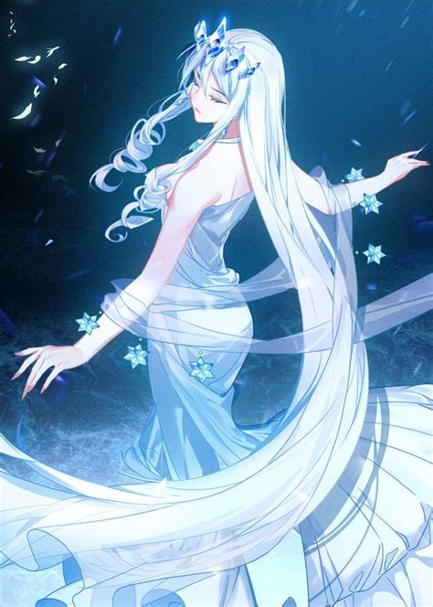 White hair + Ice + Queen | Anime princess, Queen anime, Anime romance