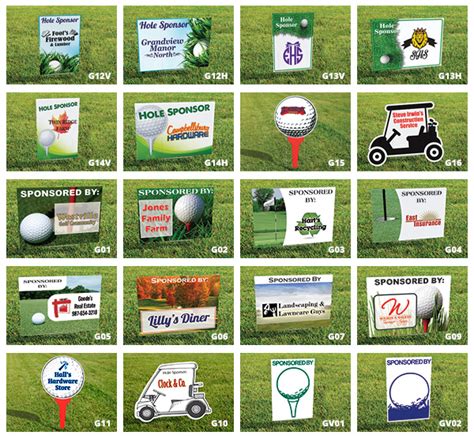 Golf Tournament Hole Sponsor Signs - A Pictures Of Hole 2018