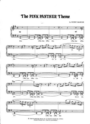 The Pink Panther Theme (2) - The Pink Panther Free Piano Sheet Music PDF