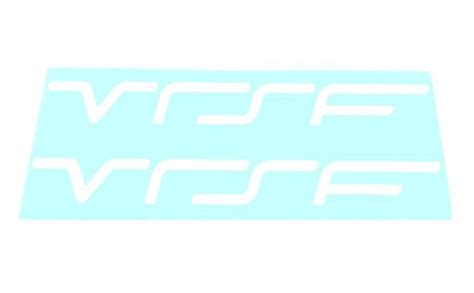 VRSF Logo Window Decals - White - VR Speed Factory