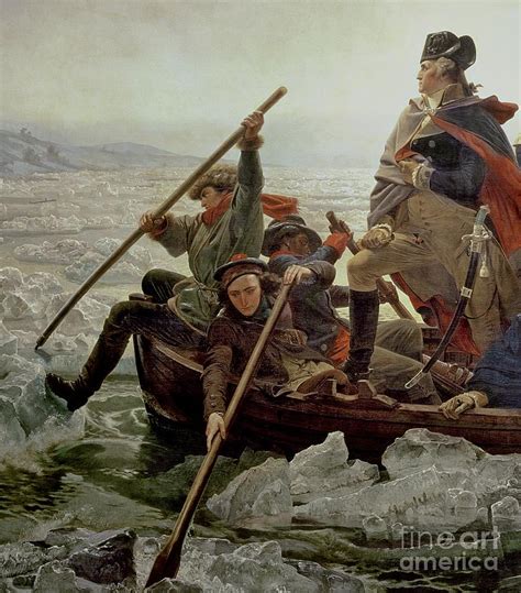 Washington Crossing the Delaware River Painting by Emanuel Gottlieb Leutze