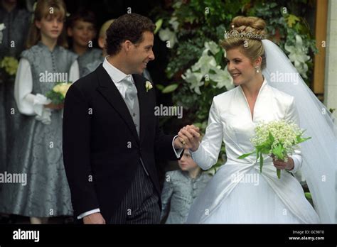 Royalty - Viscount Linley and The Hon. Serena Stanhope Wedding - London Stock Photo - Alamy