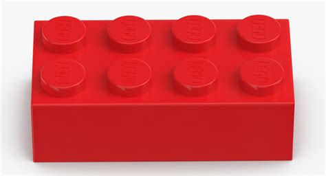 Lego brick 2x4 bright 3D - TurboSquid 1409501