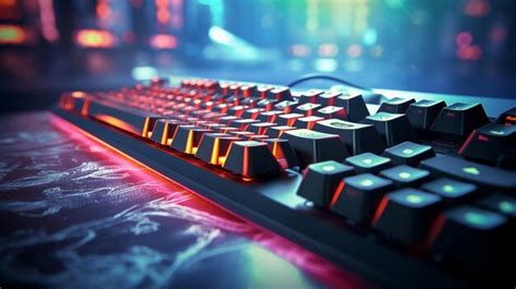 Premium AI Image | Closeup of gamer keyboard