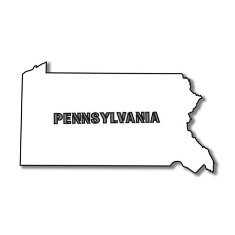 Scrapbook Customs | Pennsylvania State Shape Laser