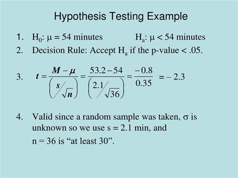 Hypothesis Testing