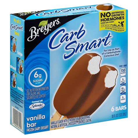 Breyers Carb Smart Vanilla Ice Cream Bars - Shop Bars & pops at H-E-B