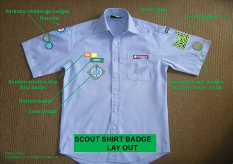 Scouts shirt badge layout - Captain Musick Air Scouts