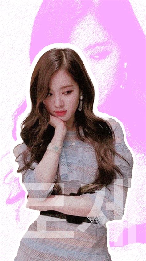 Download Cute Rose Blackpink Cutout Wallpaper | Wallpapers.com