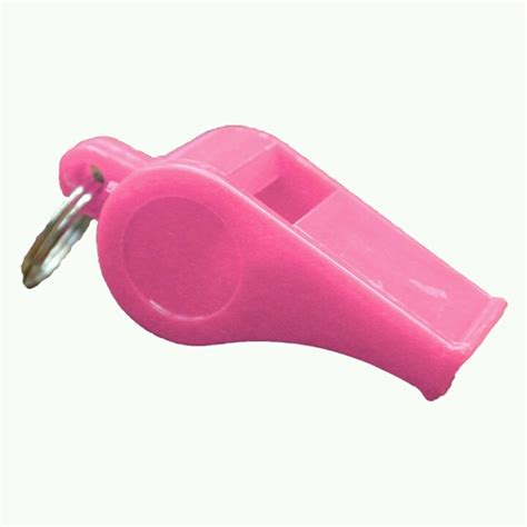 Pink whistle.
