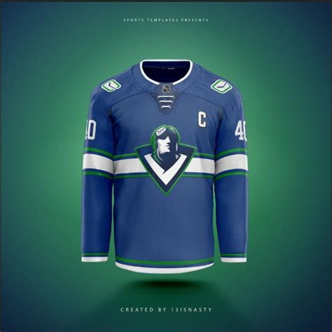 Vancouver Canucks Jersey Concept 5 (Logo Designed by John Slabyk) : r/nhl