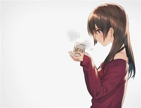 ボード「3- anime drinking coffee」のピン