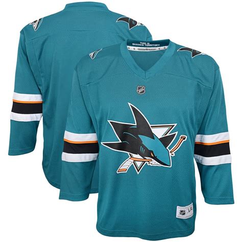 Youth San Jose Sharks Teal Home - Replica Jersey