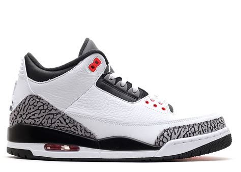 air jordan 3 retro "infrared 23" - white/black-cmnt gry-infrrd 23 ...