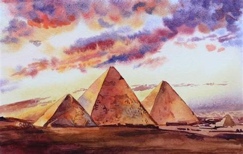 Pyramid Painting in 2020 | Painting, Egypt art, Art