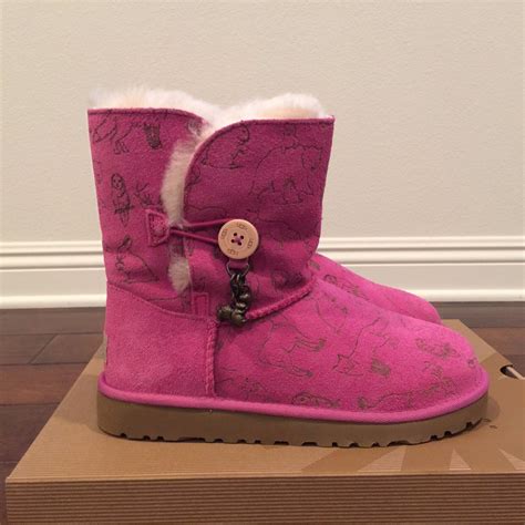 UGG Australia Fauna Little Kid/ Big Kid Suede Boots Pink 1007960K Size ...