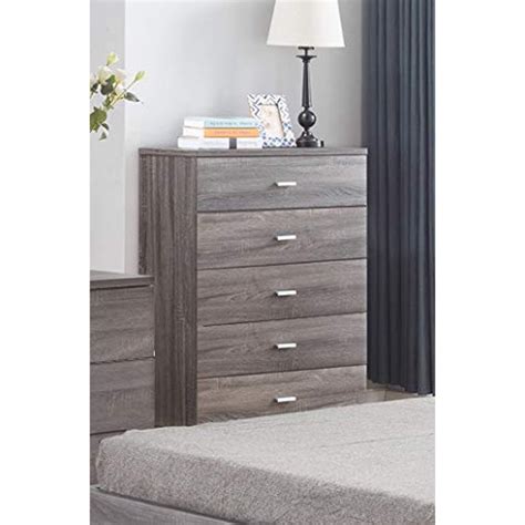 Autumn Modern 5 Drawer Chest for Bedroom - Walmart.com - Walmart.com