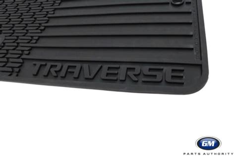 2009-2017 Chevrolet Traverse All Weather Front 2nd 3rd Row Floor Mats Ebony OEM | eBay