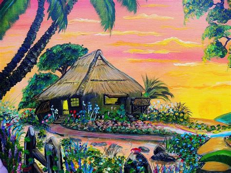 Nipa Hut Painting by Anna Baker - Fine Art America