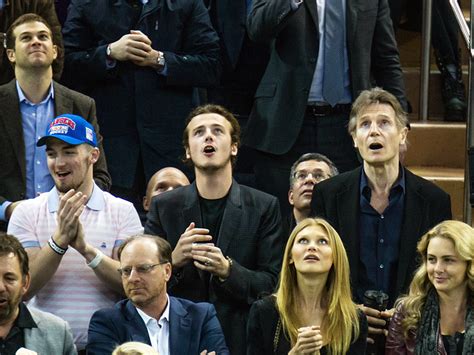 Liam Neeson and Sons Go to Hockey Game: Photos : People.com