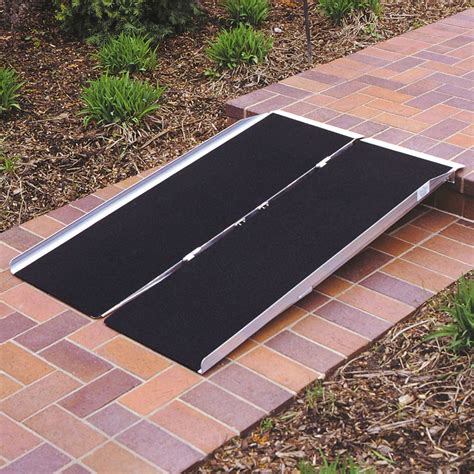 PVI Aluminum Single Fold Threshold Ramp - 800 lbs. Capacity | Discount ...