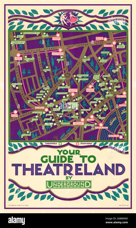 West End Theatre Map London - Red River Gorge Topo Map