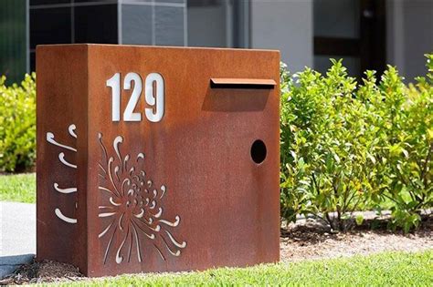 Custom Letterbox Design, Rust Finish Letterbox | Letter box design ...