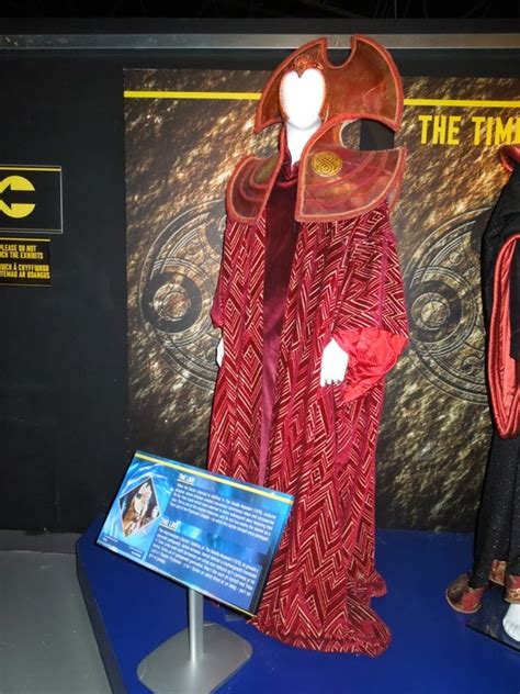 Hollywood Movie Costumes and Props: The Master and Time Lord costumes from Doctor Who on display...