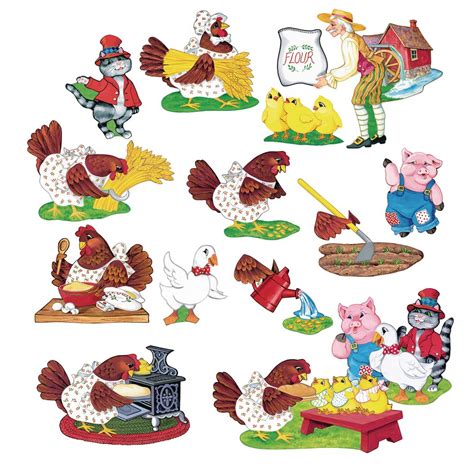 Little Red Hen Felt Set Puppets, Story Telling Language & Literacy STEM & Curriculum All Categories