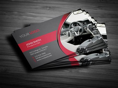 Rent A Car Business Card | Business Card Templates ~ Creative Market