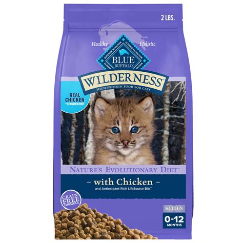 Blue Buffalo Wilderness Natural High-Protein Chicken Kitten Dry Cat Food, 2 lbs. | Petco