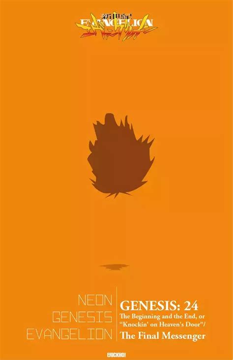 Neon Genesis Evangelion, Knockin' On Heaven's Door, Minimalist Poster ...