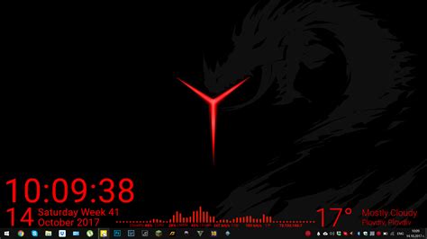 RED MINIMALIST - ideas for improving : r/Rainmeter